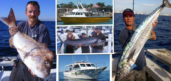Half and full day Gold Coast Charters. Larger groups welcome